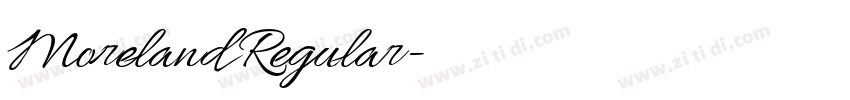 Moreland Regular字体转换 Moreland Regular字体转换